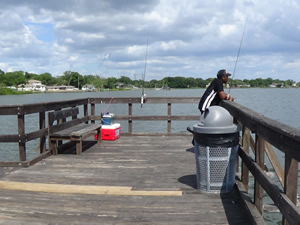 R.E. Olds public fishing pier